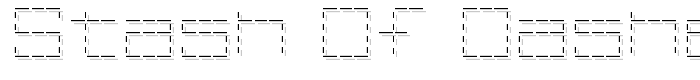 Stash of Dashes font